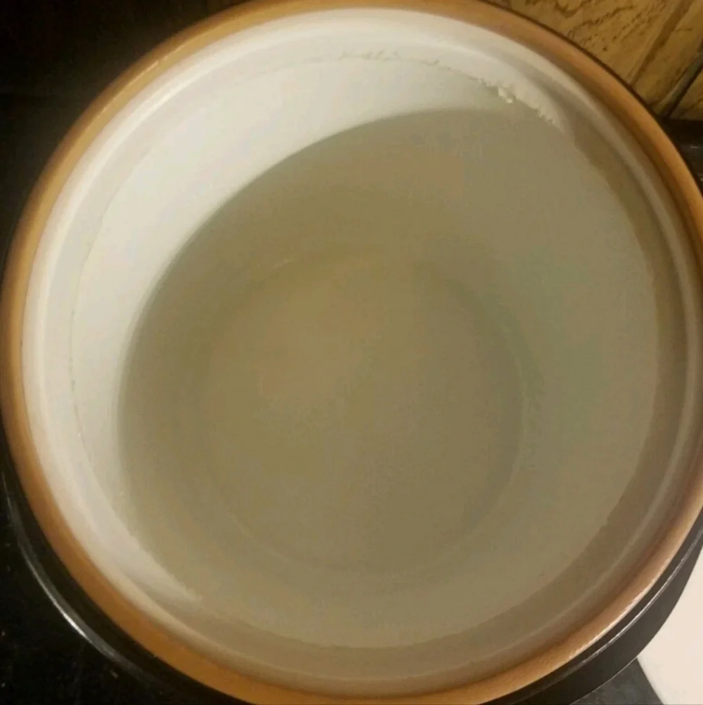 Vintage 1970s Tan and Black Ice Bucket 7 Inches Tall Vinyl Some Scratches